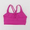 Lulu Yoga Fitness Crossback Nude Sports Bra for Women – Shock Absorption, Stylish, Gathered Design