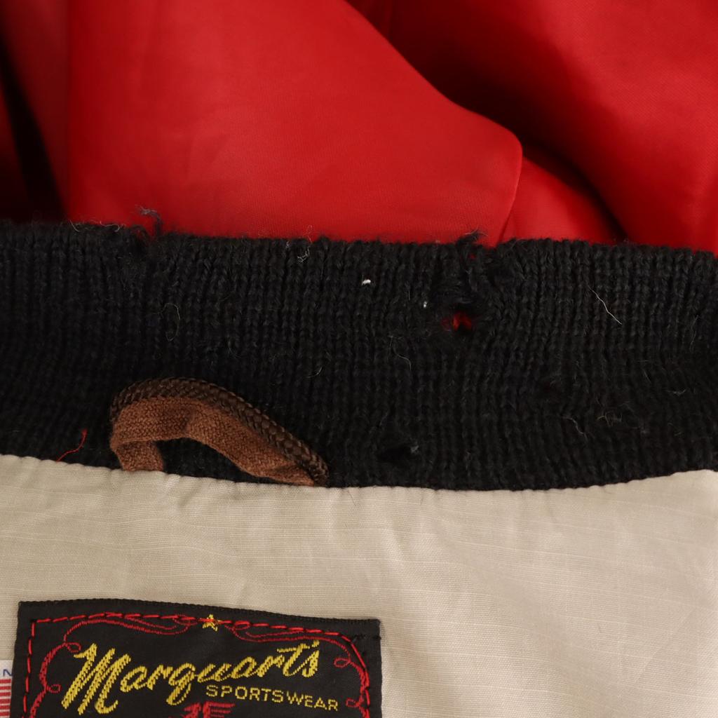 MARGUART'S SPORTSWEAR 80s 90s Made In USA Old Baseball Jacket L Red Men's Used