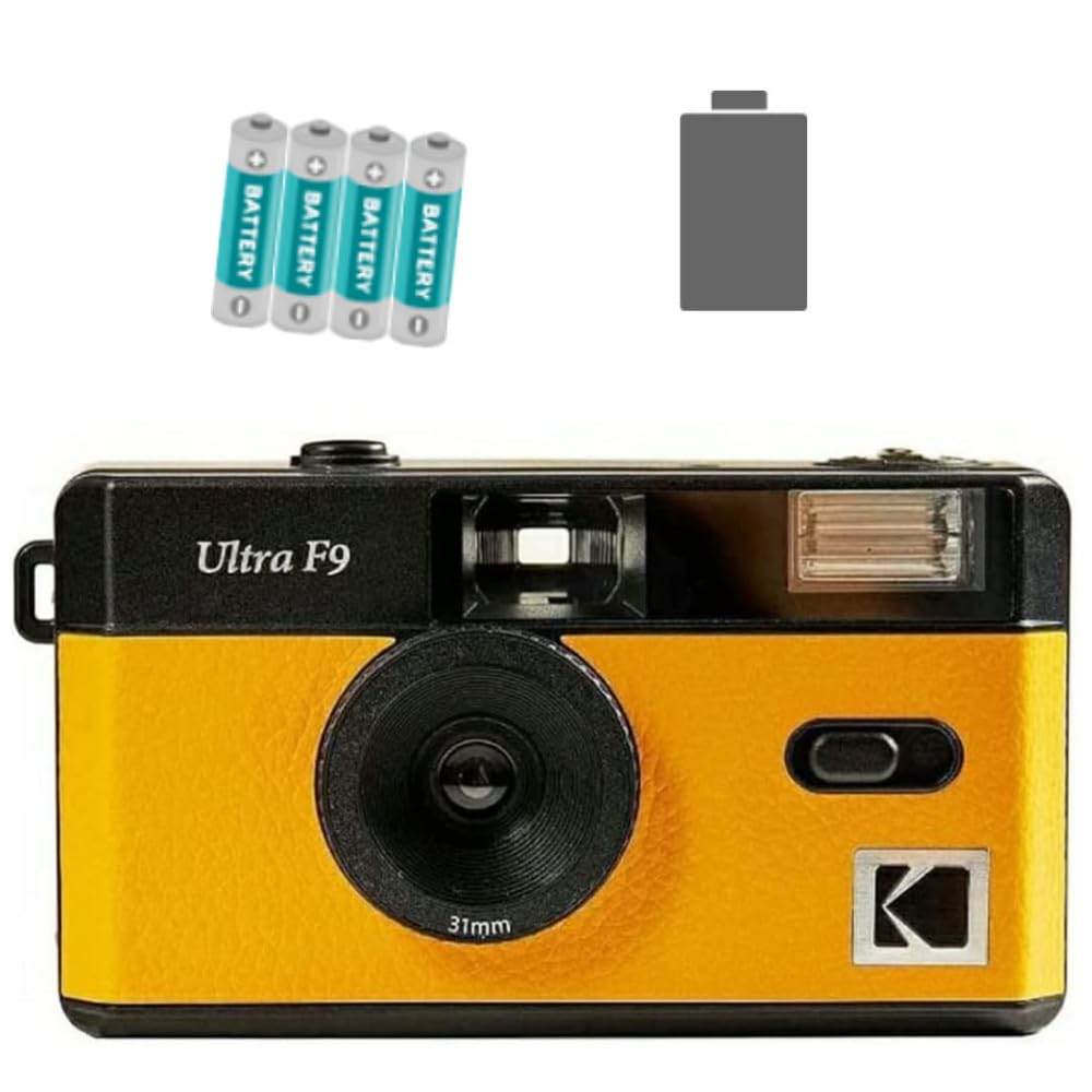 

Kodak Retro Camera Film Camera ULTRAF9 Film AAA Battery Black Yellow & 36-shot &