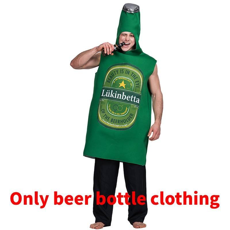 

Костюм на Хелловін Імітація Пляшки Пива Косплей Костюм Для Дорослих З Поліестерової Тканини Для Сценічних Виступів