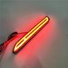 Generic BisTate for Toyota RAV4 XA50 2019-2024 Car LED Rear Fog Bumper Brake Light Tail Driving Lamps Exterior Accessories 2pcs (Smoked Black)