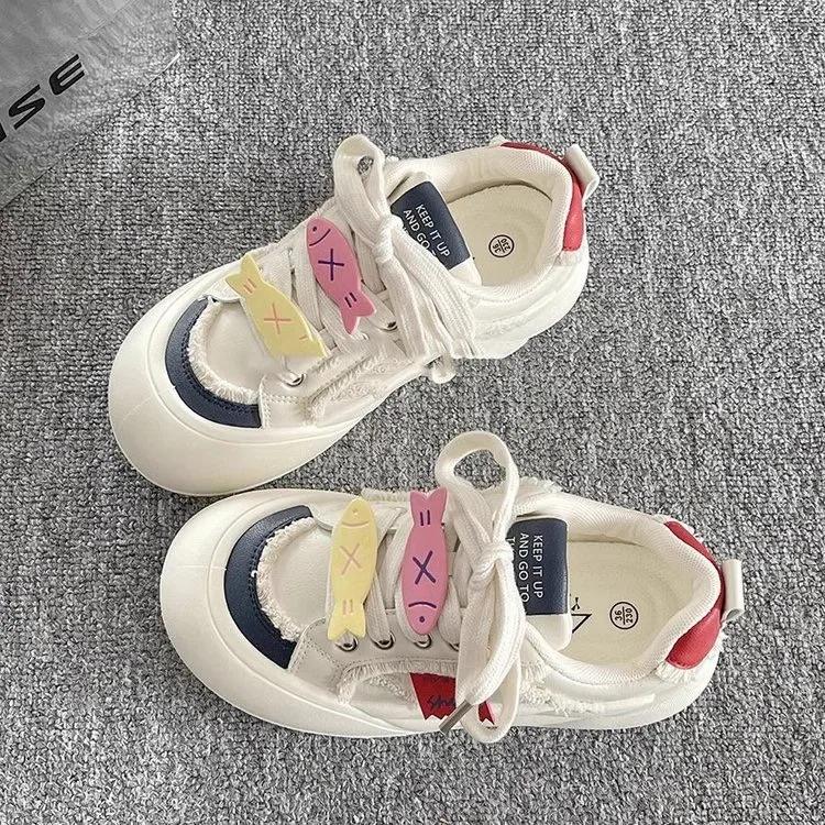 Fashion Designer Women Breathable Vintage Sneakers Green Shoes For Girls Thick Heel Sneakers Casual Running Platform Y2K Lolita Shoes