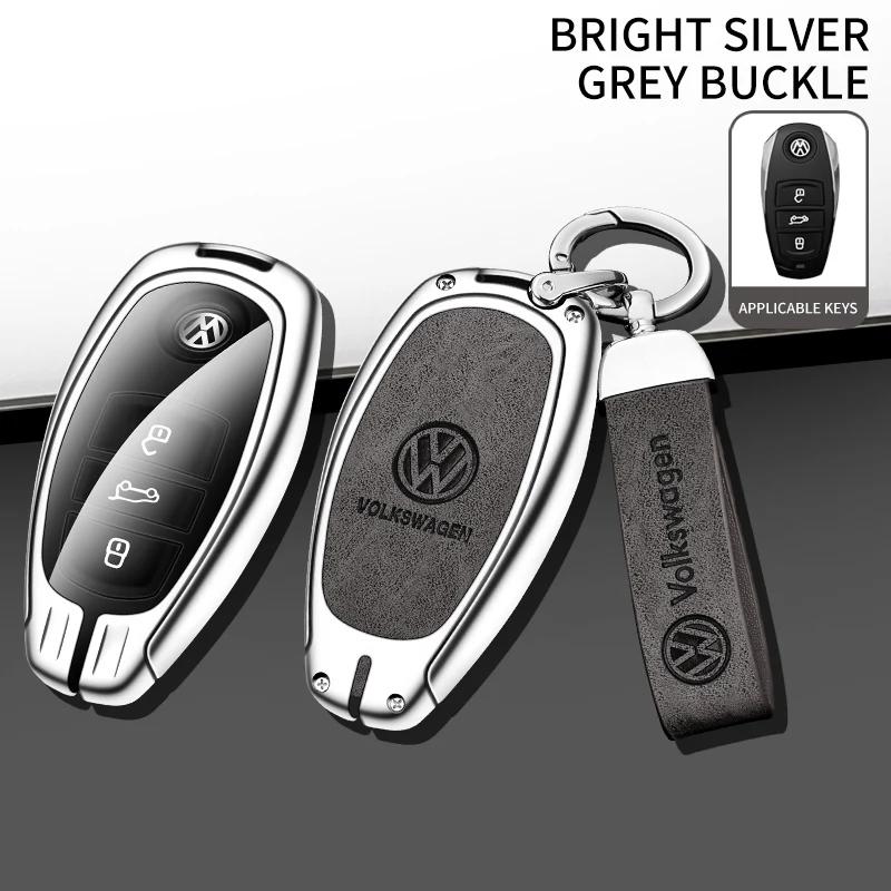 VW GTI GOLF 2026 Hot For VW VOLKSWAGEN Zinc Alloy Leather Car Key Case Cover Protector Shell for Volkswagen VW Golf 6 Mk6 Tiguan
