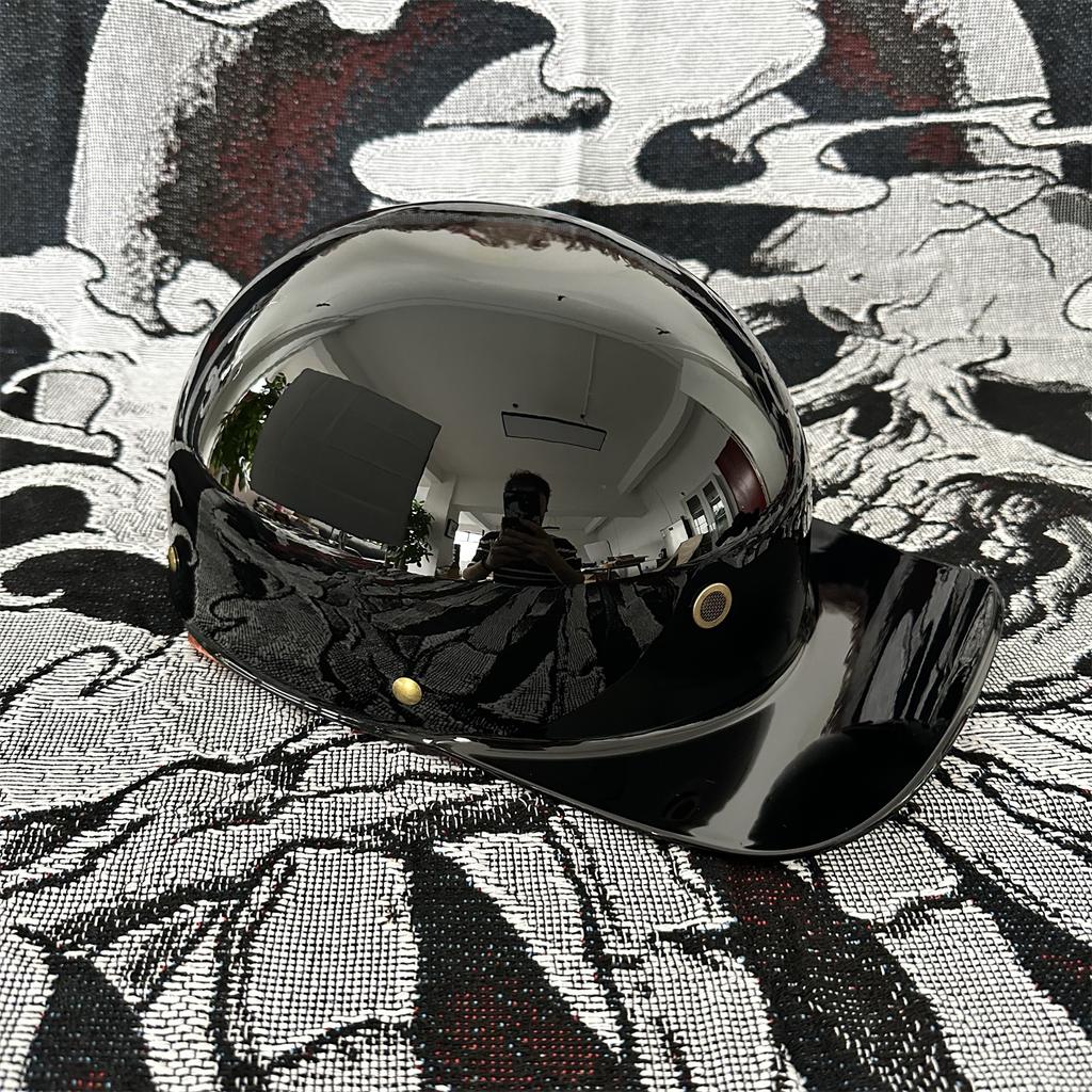 Moto Retro Baseball Helmet Motorcycle Helmet Scooter Men's and Women's Outdoor Fashion Half Helmet