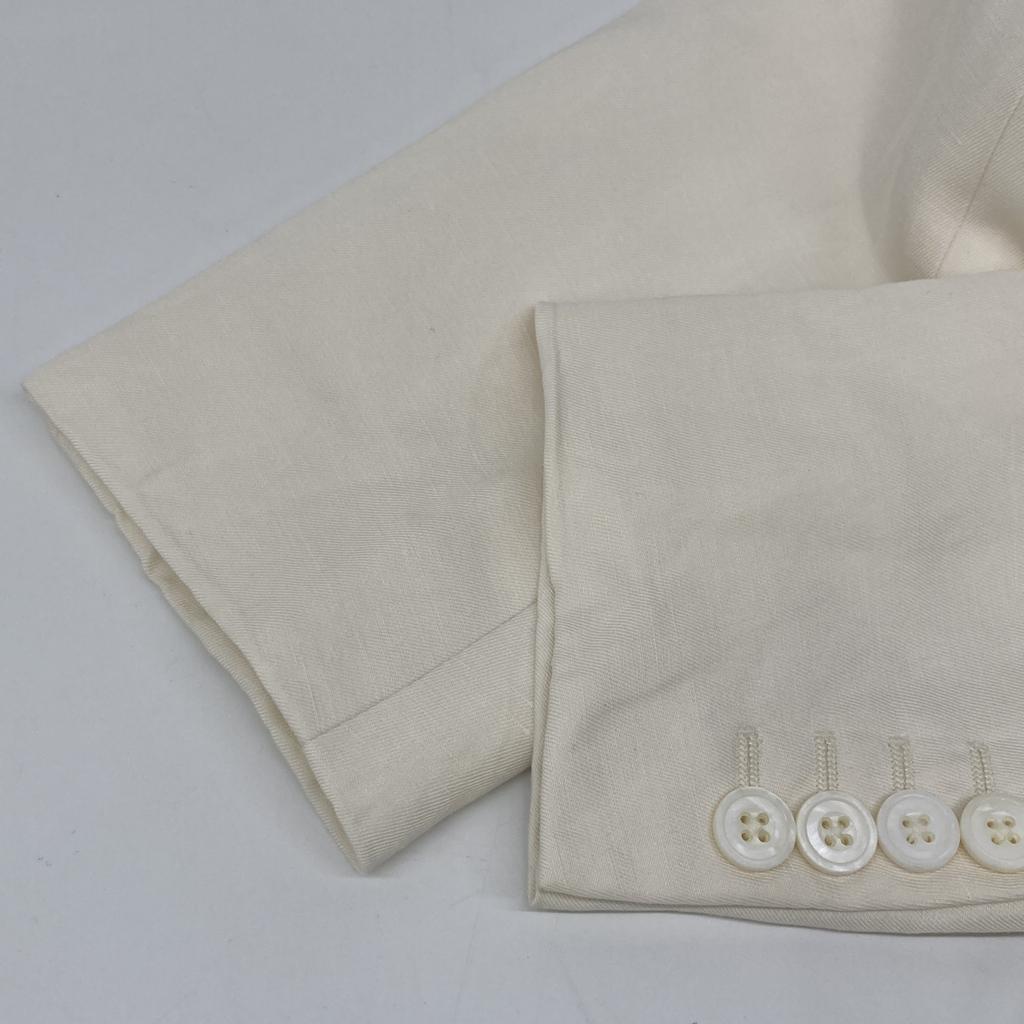 RRL Ivory Linen X Silk Tailored Jacket Jacket 38R IvoryUsed