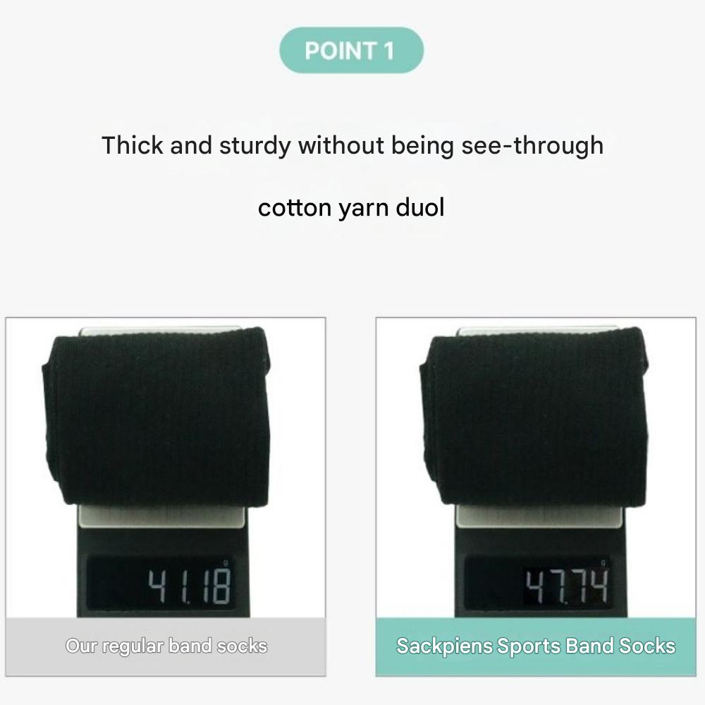 Sockpiens Men's Premium Short-Sleeve Sports Band Socks[7~9.5(US)6.5~9(UK)40~42.5(EU)] 8-Pair Set