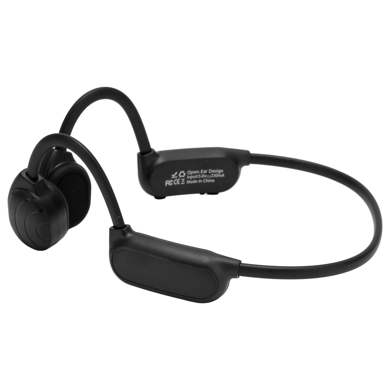 

Наушники с костной проводимостью IPX6 Водонепроницаемая беспроводная Bluetooth-гарнитура для спорта с микрофоном для чёрный