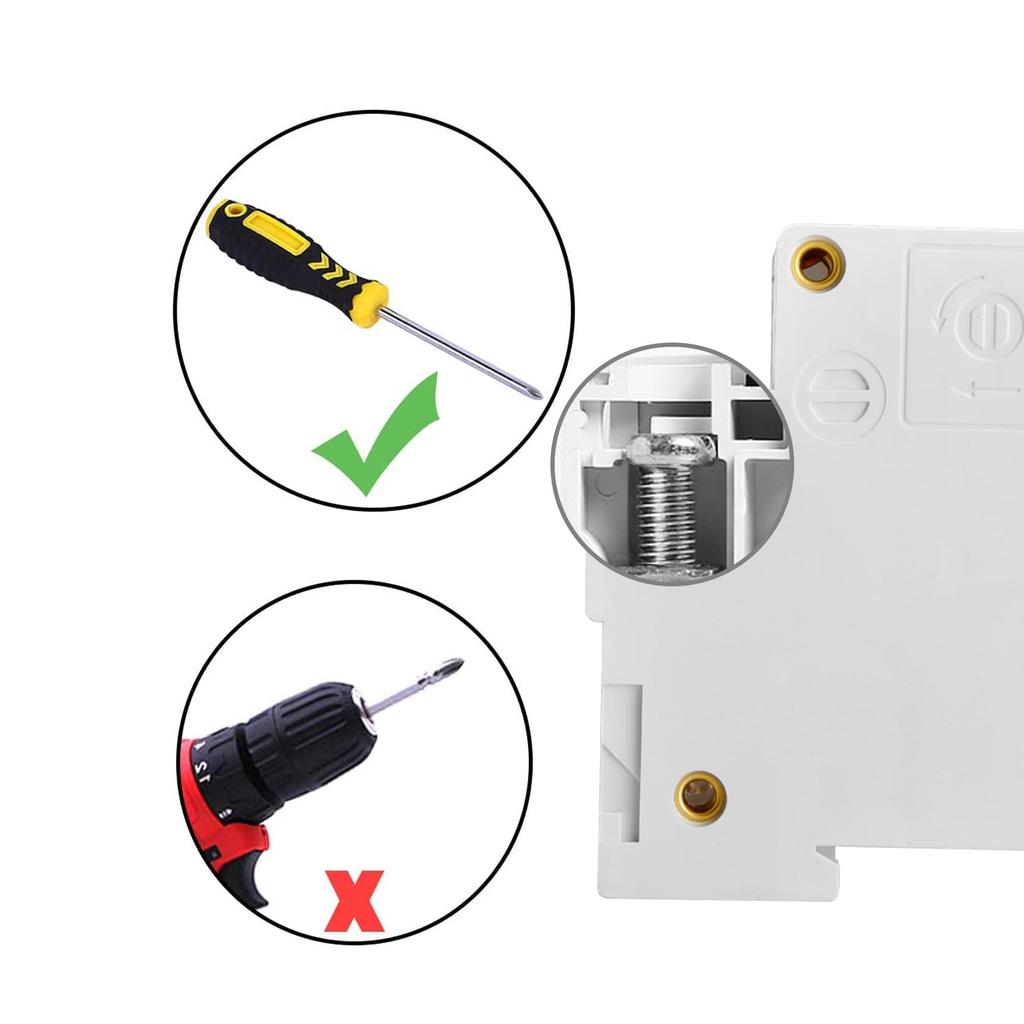 Heschen DC Miniature Circuit Breaker, HSB6C-DC, 2-Pole, DC500V 125A, for Solar Panel Controllers, 35mm DIN Rail Mounting, for PV Systems and Solar