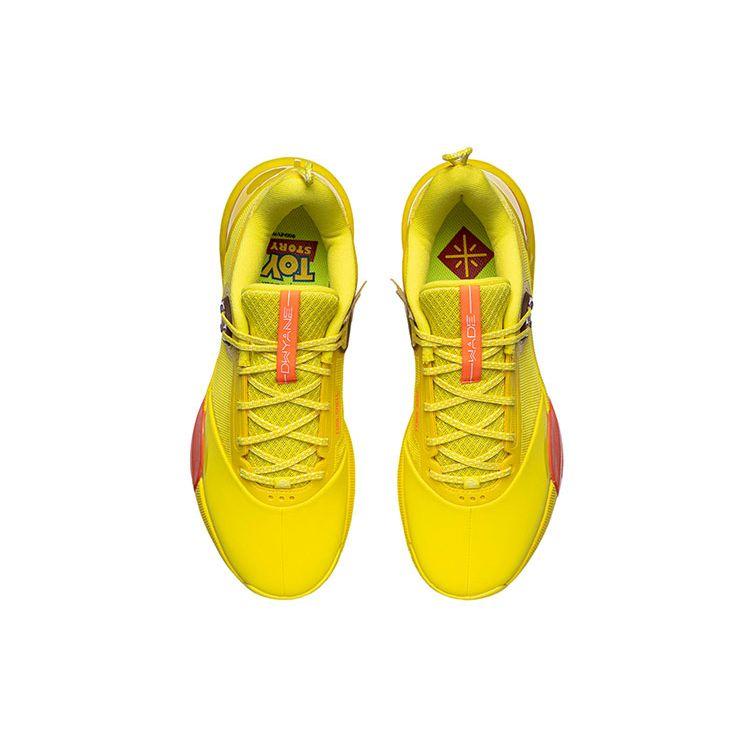 Li Ning All Day 6 Comfortable Trendy Shock Absorption Non-Slip Wear-Resistant Supportive Mid-Top Basketball Shoes Men Sneakers Yellow ABPR019-5