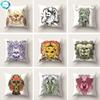 Diy Skull Polyester Pillowcase Cushion Cover Home Decor Square Sofa Cafe Decorative Pillow Cover Gifts 45X45Cm Fundas De Cojin