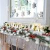 6Ft Artificial Christmas Pine Garland Decor, Non-Electric Winter Holiday Greenery for Mantel Fireplace Table Centerpiece