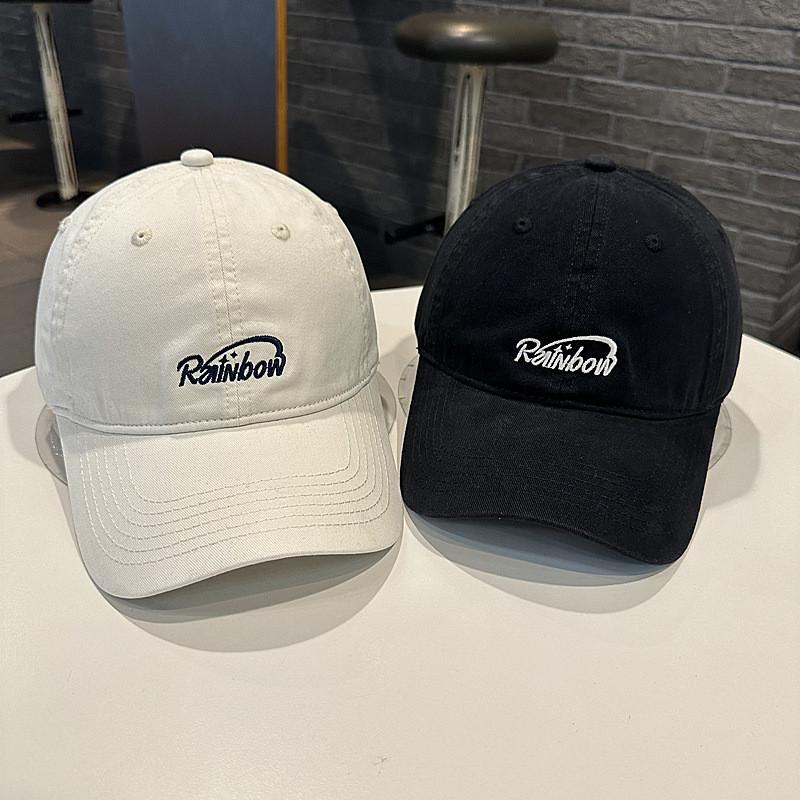 Casquette de Baseball pour Femmes Nouvelle Broderie Lettre Large Bord Chapeau de Soleil Décontracté pour Printemps Été