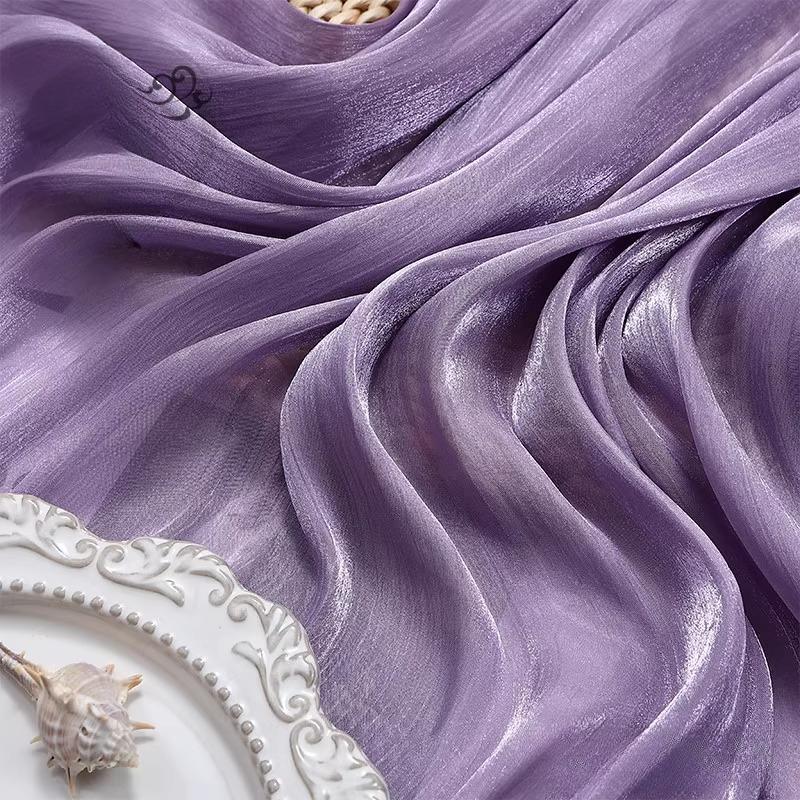 100x150cm Glitter Organza Fabric for Dress Skirt Shirt Clothing Diy Sewing Shiny Cloth Smooth Comfortable Textile