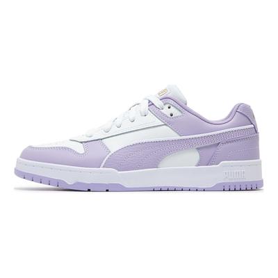 Retro Bequeme Low-Top Sneaker Damen Sneaker Weiß Lila 386373-41