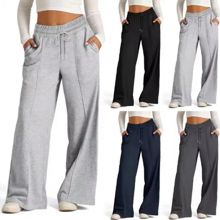 Pantaloni da Yoga Larghi a Gamba Dritta da Donna Pantaloni Tuta a Gamba Larga per Palestra all'Aperto Corsa e Uso Casual