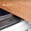 For ZEEKR 9X 2025 2026 Car Rear Guard Plate Trunk Protective ABS Carbon fiber Pattern Cover Interior Accessories
