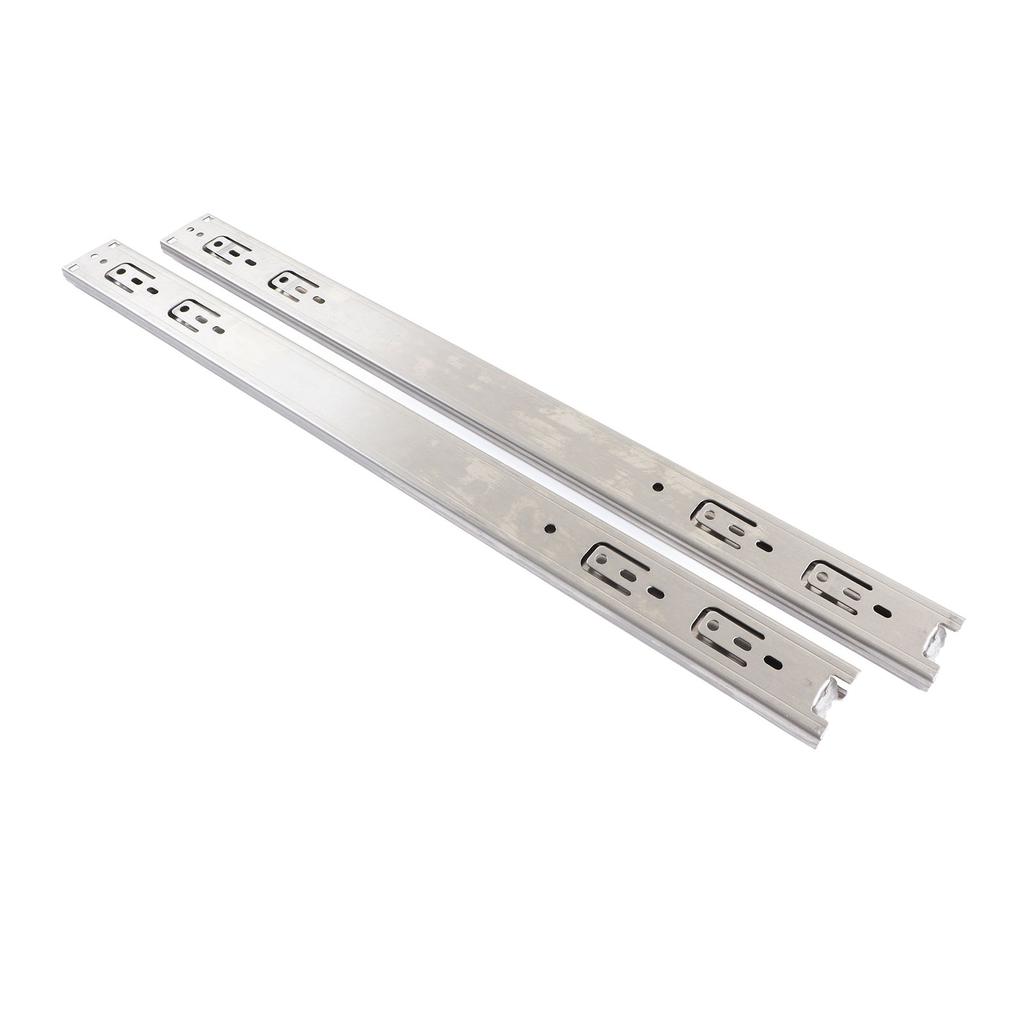10 Pairs Stainless Steel Drawer Slides 22 Inch Hydraulic Damping Silence Thickened 3 Section Drawer