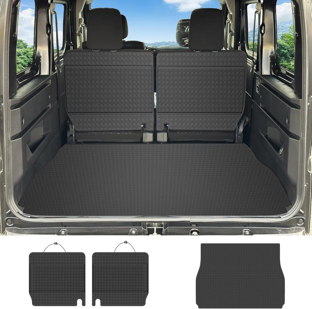 YORKNEIC Luggage Mat for Daihatsu Atrai and Later Trunk Mat with Seat Back Trunk Seat Back Back Synthetic Leather Cargo Stain Type B S700V/S710V (2021