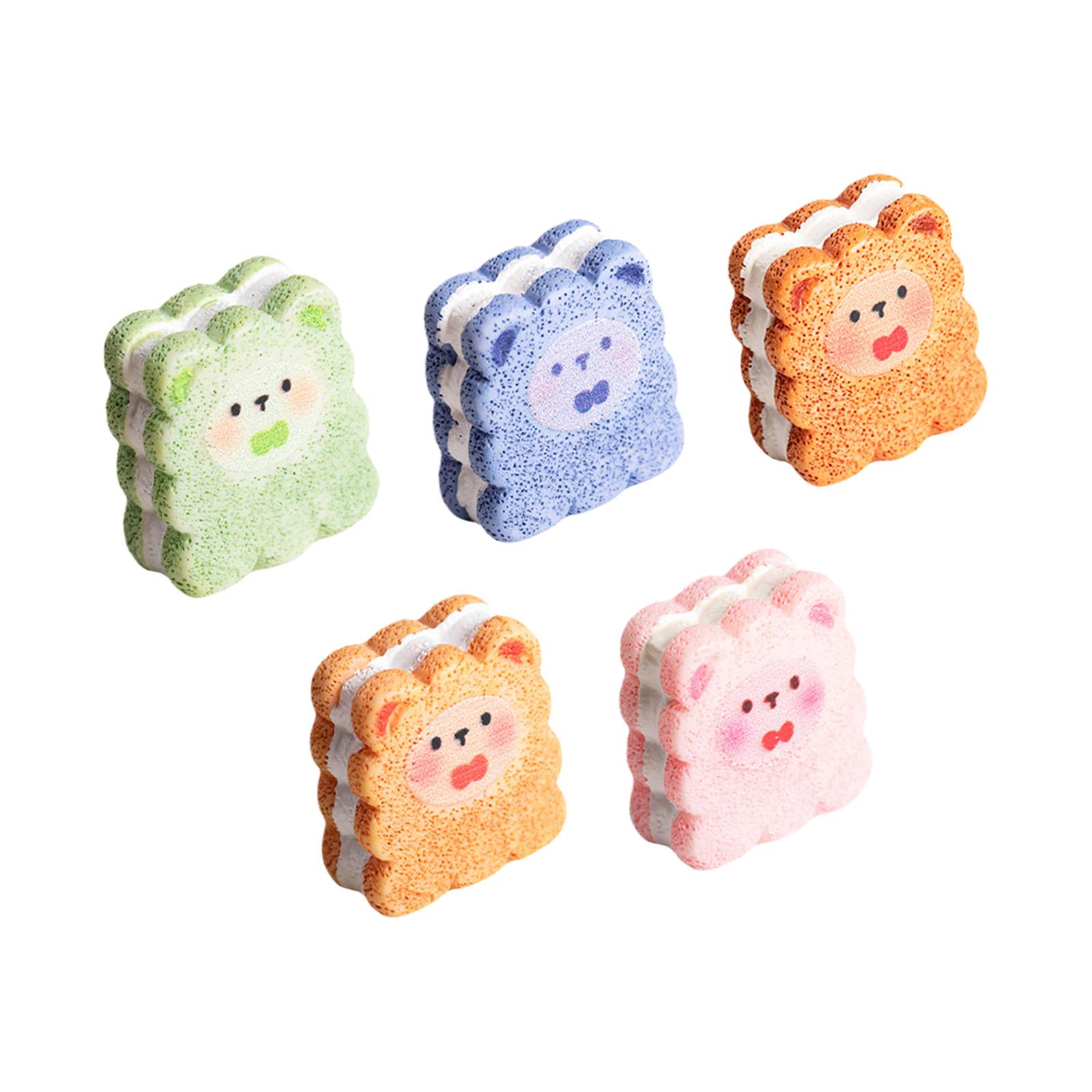 Miniature Resin Sandwich Cookie,Tiny Sandwich Cookie Figurines Microlandscape Ornament Fairys Garden Decors Accessories 1