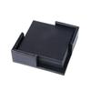 6PCS Hot Sale PU Leather Marble Coaster Drink Coffee Cup Mat Easy To Round Tea Pad Table Holder Clean Placemats Coaster Set