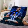 Football Player Action Blankets Flannel Printed Breathable Warm Throw Blanket for Home Office Bedspreads 0708a56