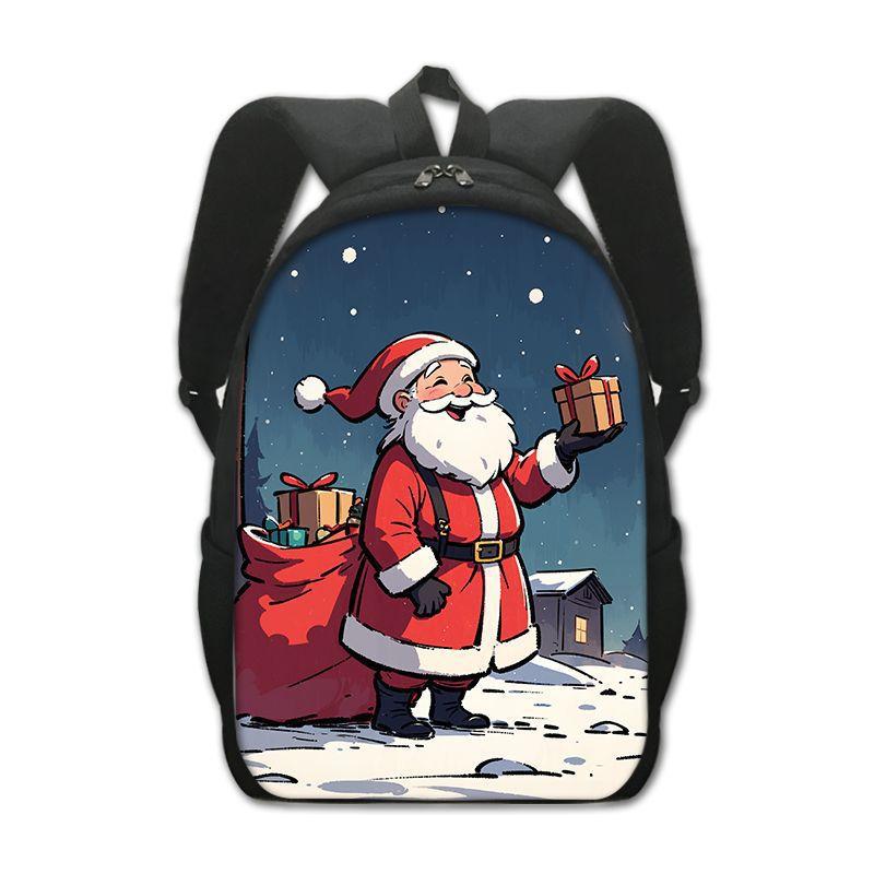 Christmas Christmas School Bag Backpack Holiday Gift Large Capacity Children'S Backpack