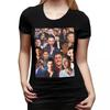 Jensen Ackles Photo Collage TShirt for Women Round Neck Streetwear T Shirts Womens Tees Short Summer Clothes Tops