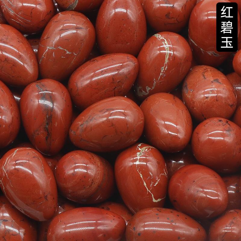 1 ks Vejcovitý 30mm Křišťálový Jadeit Malé Vejce Těžební Ptačí Vejce Kámen Velikonoční Barevné Vejce Přírodní Křišťálový Kámen Sádrové Dropshipping