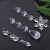 5/60pcs Christmas Crystal Ornament Xmas Tree Decoration Transparent Ice Strip Snowflakes Water Drop Hanging Pendants Party Beads
