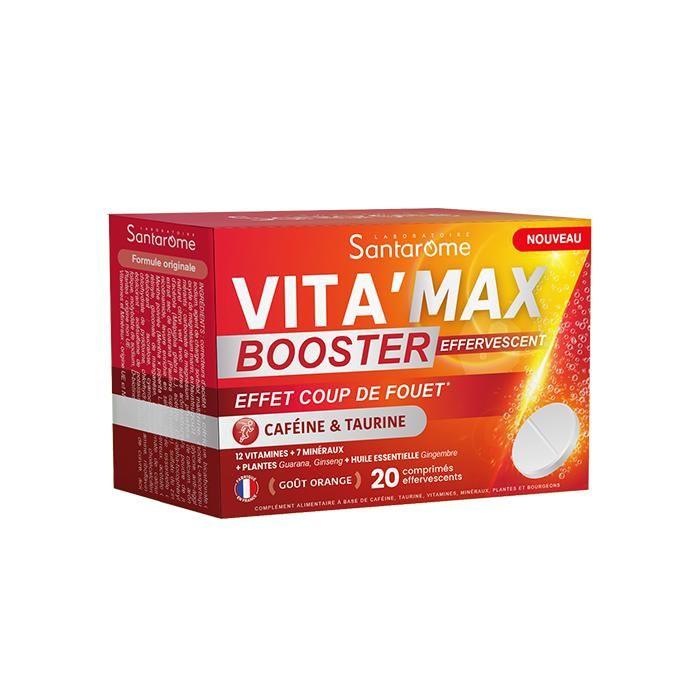 Parasanteonline Santarome Vita#039;Max Booster Effervescent Caféine &amp; Taurine 20 Comprimés