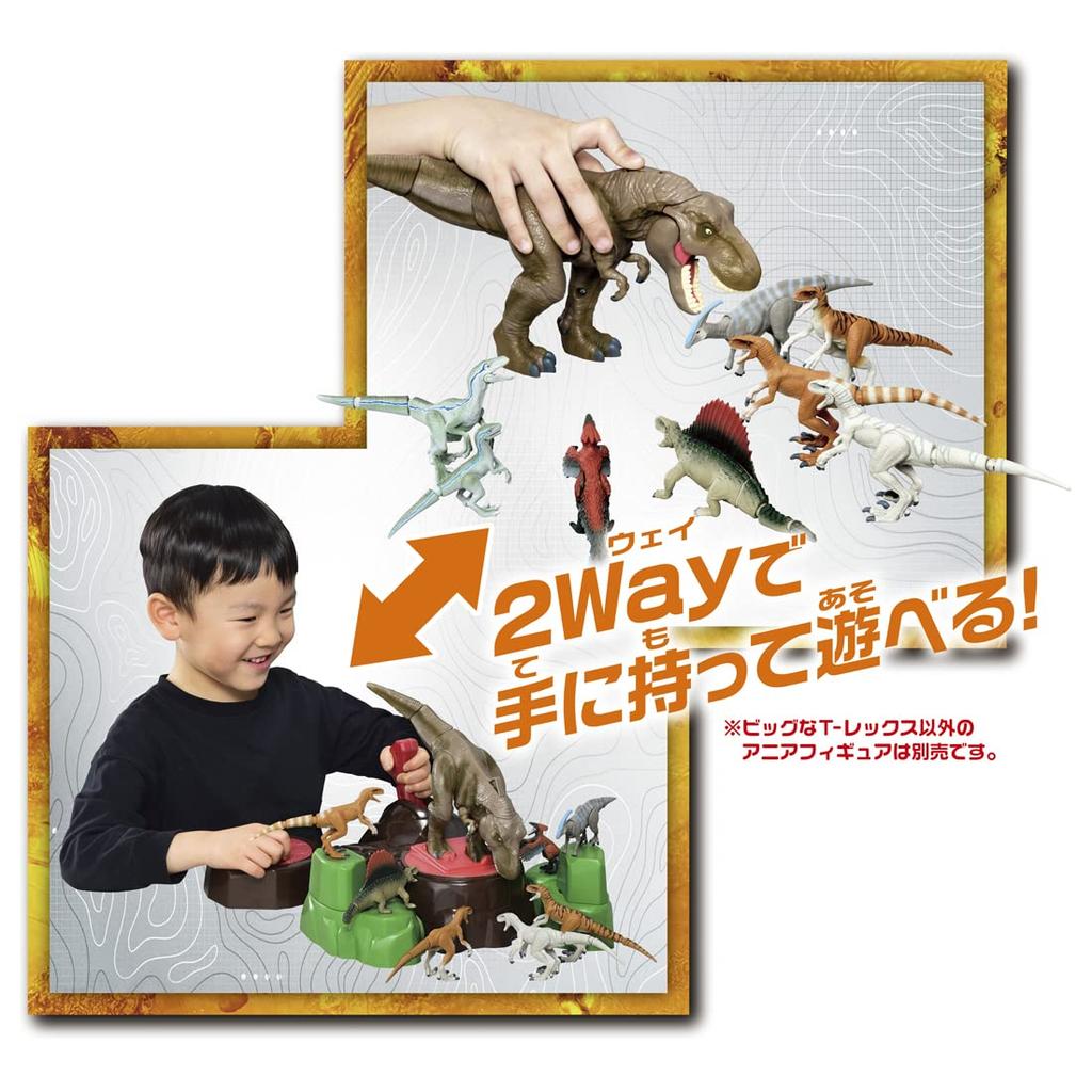 Takara Tomy Ania Jurassic World Kick The Strongest Animal Dinosaur Toy for Ages 3 and Up It! T-Rex
