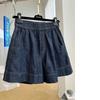 Shorts en jean décontractés à taille élastique pour femmes Pantalon large taille haute couleur unie Shorts en jean décontractés d'été Nouveaux bas 2026