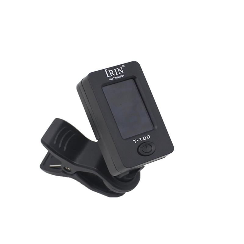 IRIN T-100 Universal Tuner LCD Display for Chromatic Acoustic Guitar Bass Ukulele Guitar