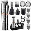 Men's 5-in-1 Professional Electric Hair Trimmer LCD Hair Clipper Shaver Rechargeable Body and Nose Hair Trimmer Set