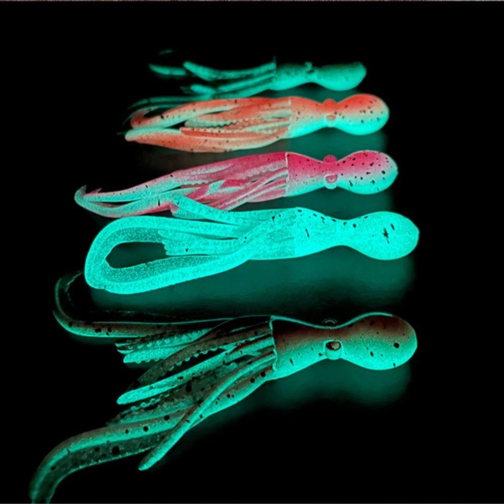 TPE Material Saltwater Octopus Bait Rubber Fishing Tackle 2024 Octopus Squid Lure