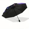 Addams Wednesday Automatic Open/CloseUmbrella-CuteUmbrella with Cute Design, Portable 3-Fold Compact Umbrella for Men & Women, Valentine's Day Mother'