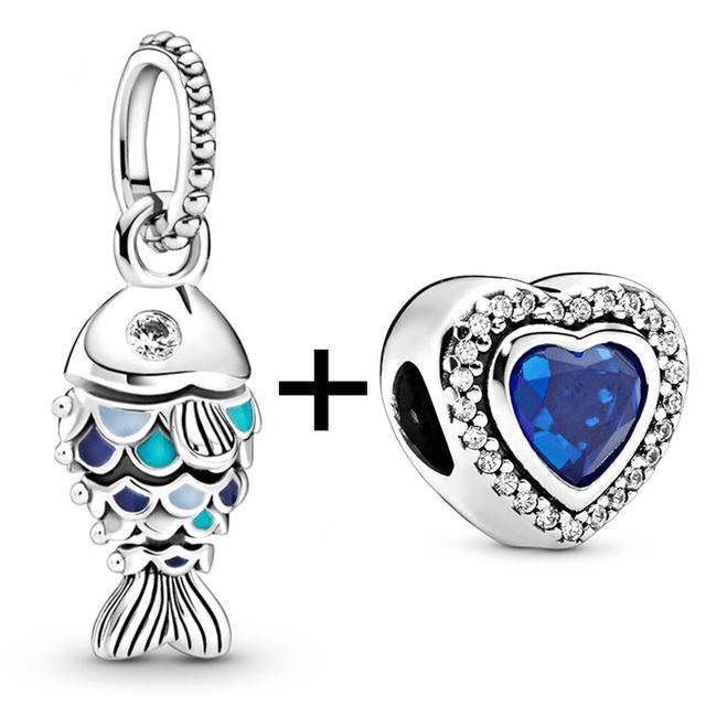 2 teile/los Schildkröte Octopus Vogel Charme Perlen Anhänger Passt Original Diy Armbänder Halsketten Für Frauen Männer Schmuck Geschenk Sonderangebot