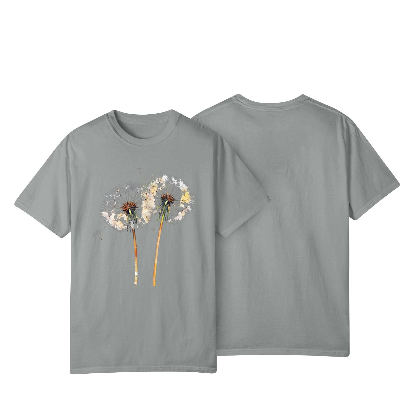 

Женская повседневная футболка с принтом подсолнухов Street Slim Fit с коротким рукавом XXL