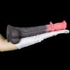 Soft Silicone Horse Cock Fantasy Dildo with Suction Cup Adult Pleasure Toy