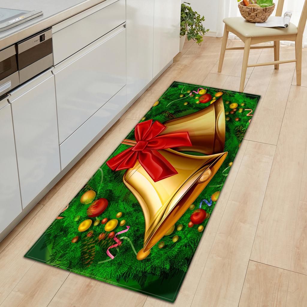 Christmas Kitchen Sand Carpet Doormat Long Floor Mat