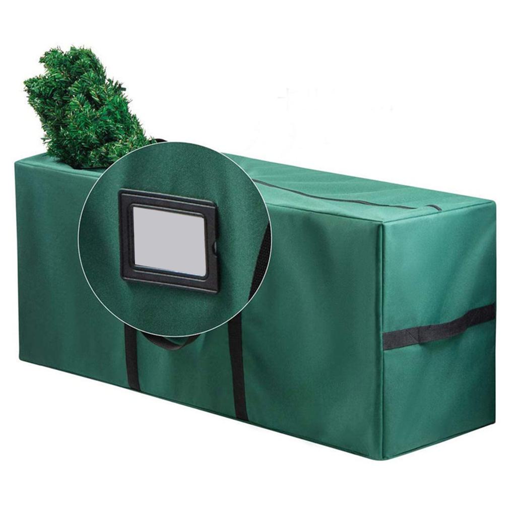 Xmas Tree Storage Bag 600D Oxford Fabric Rectangular Large Capacity Xmas Tree Storage Container for Clothes Quilt