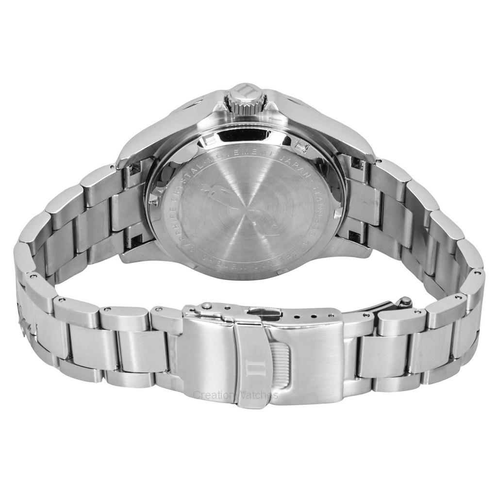 RATIO FreeDiver GMT-serie Safir Rostfritt Stål Vit Urtavla Blå Röd Pepsi Bezel Automatisk RTF061 200M Herrklocka