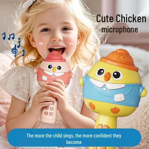 Bluetooth-Karaoke-Mikrofon und -Lautsprecher: Früherziehungsspielzeug für Kinder