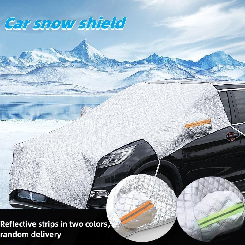 

Car snow shield front windshield snow, frost and frost cover Windows in winter with thickened clothing cover in winter