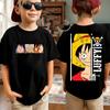New One Piece Japanese Anime Printed Men's T-Shirt Roronoa Zoro Boy Children's Harajuku Short Sleeve Kids Luffy T-shirt Clothing