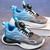 Boys shoes 2025 spring and summer new mesh breathable children's sports shoes medium and large children's boys rotating buckle running shoes