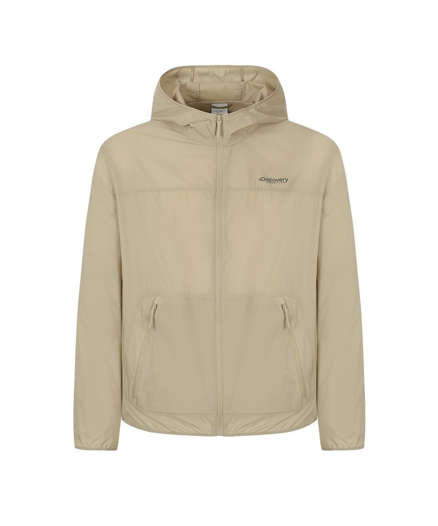 Discovery Expedition Men'S Freshvent 2.0 Packable Windbreaker (L/Beige)