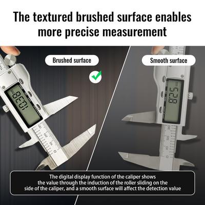High-Accuracy 0.01mm Digital Caliper 150mm Stainless Steel Micrometer with Data Hold&Unit Conversion for Industrial/DIY Measures