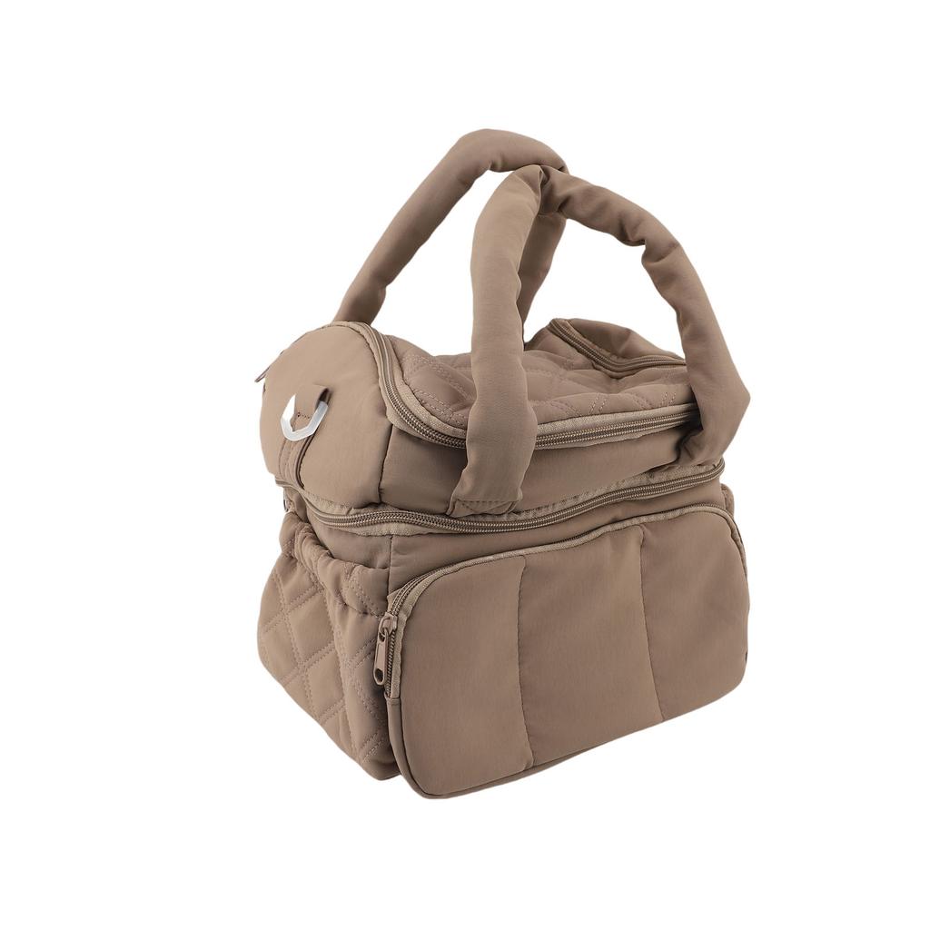 Double Deck Insulated Lunch Box Quilted Lkproof Reusable Large Lunch Cool  For Work Picnic Travel Ml Prep