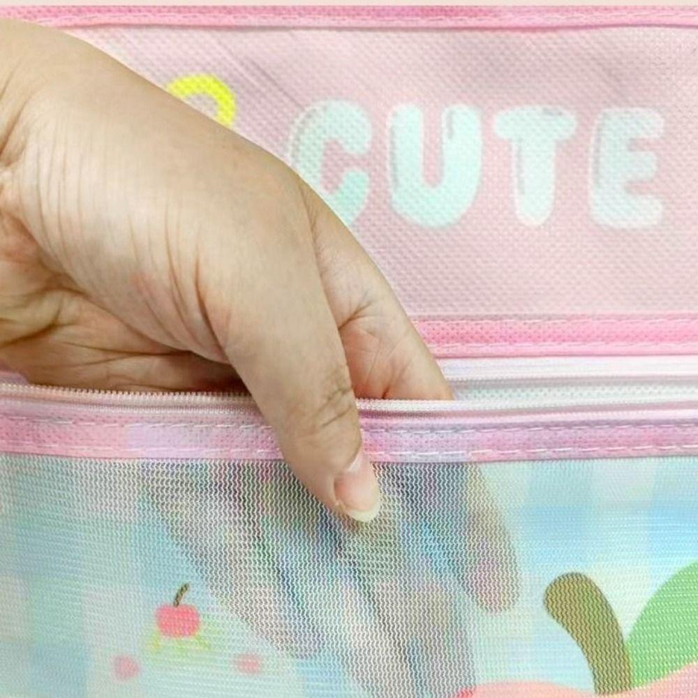 Large Capacity 3-Layer Hanging Storage Bag Space Saving Mesh Storage Bag  Wardrobe